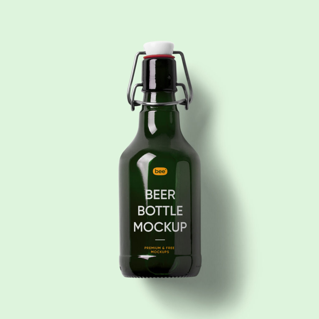 Free Beer Bottle Mockup
