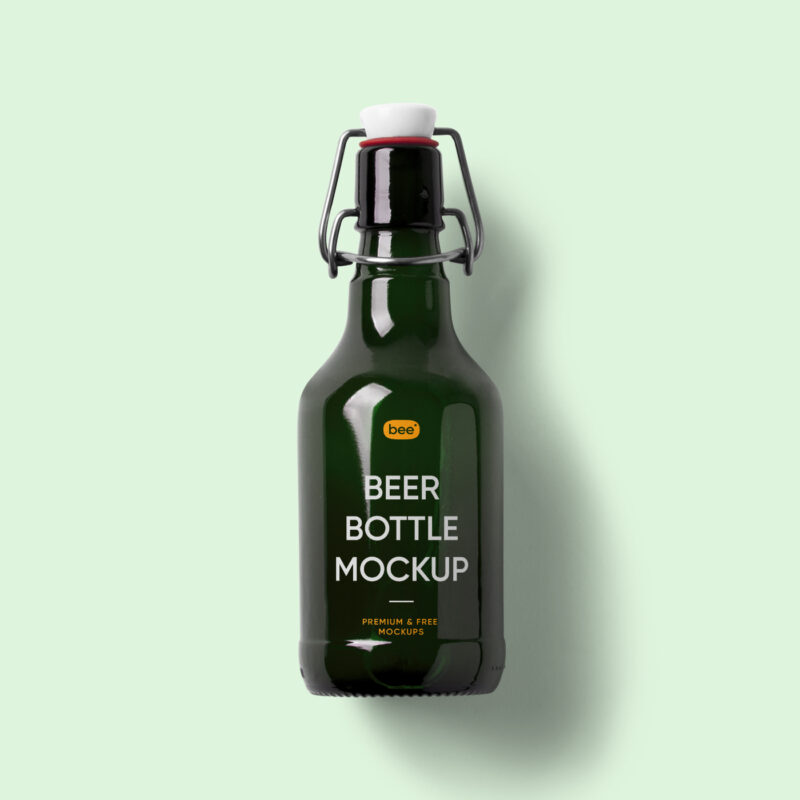 Free Beer Bottle Mockup Mockupbee