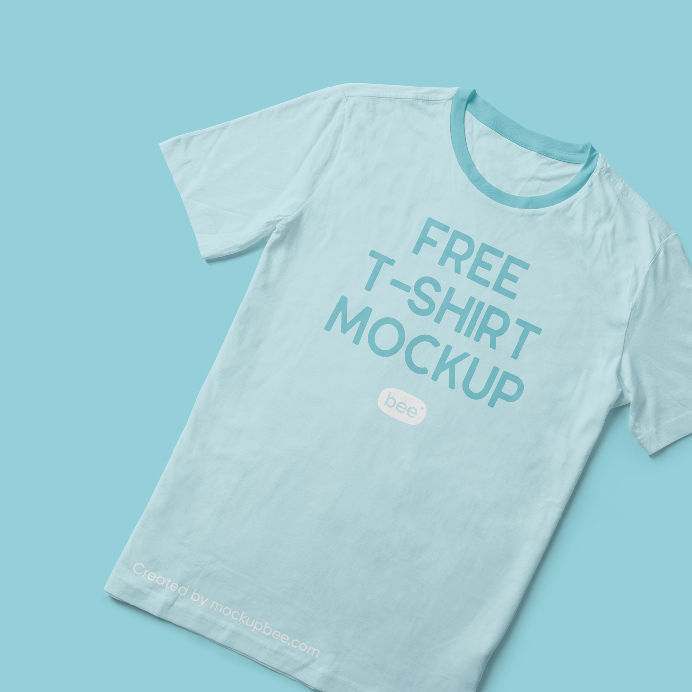 Free Cotton T-Shirt Mockup - mockupbee