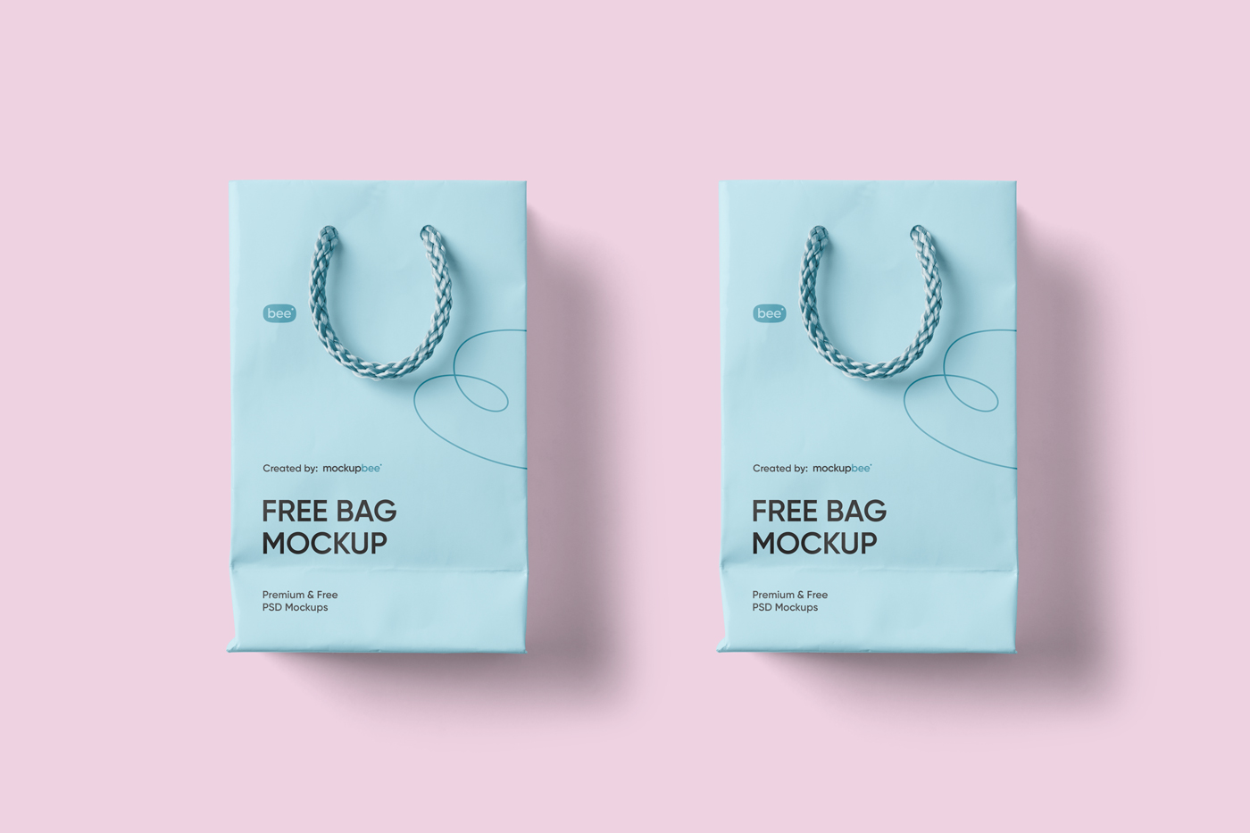 Free Gift Bag Mockup (PSD)