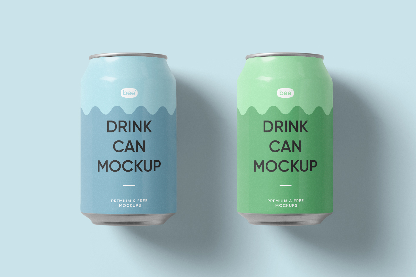 Free Can Mockup - mockupbee