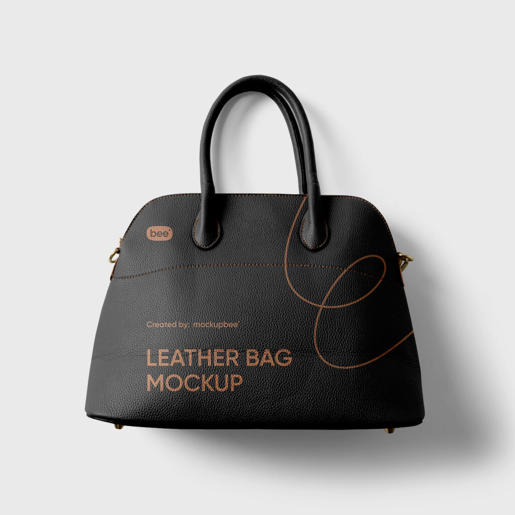 Free Leather Bag Mockup