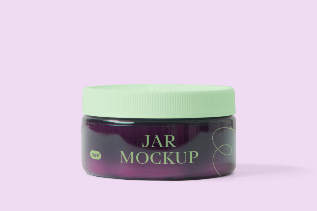 Free Plastic Jar Mockup