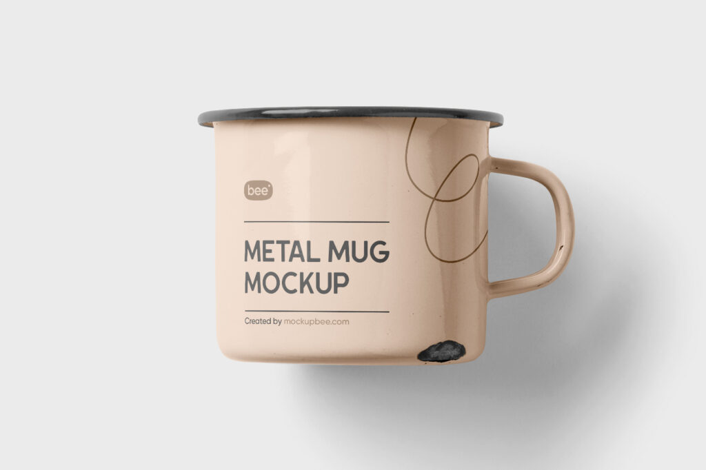 Free Metal Mug Mockup
