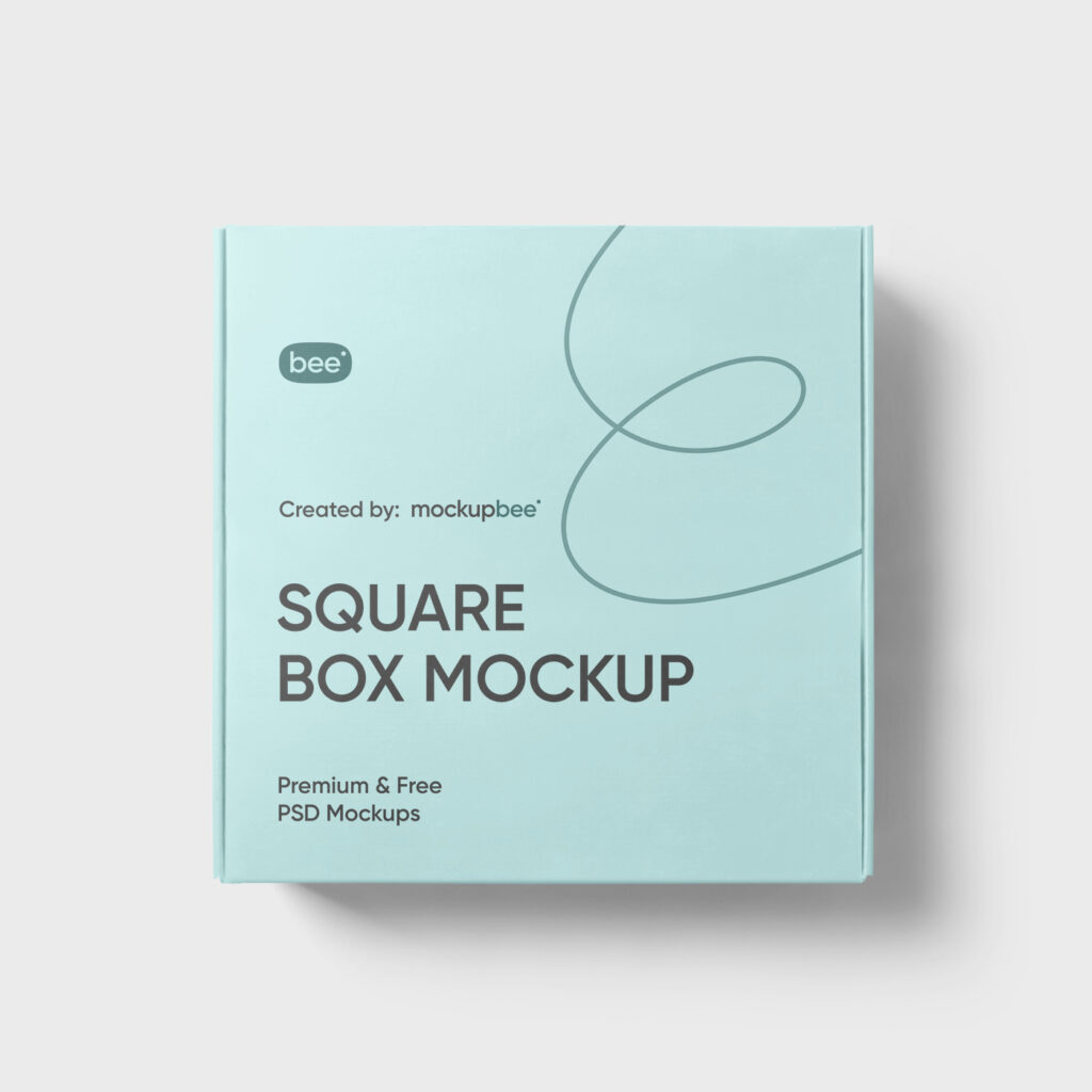 Free Square Box Mockup