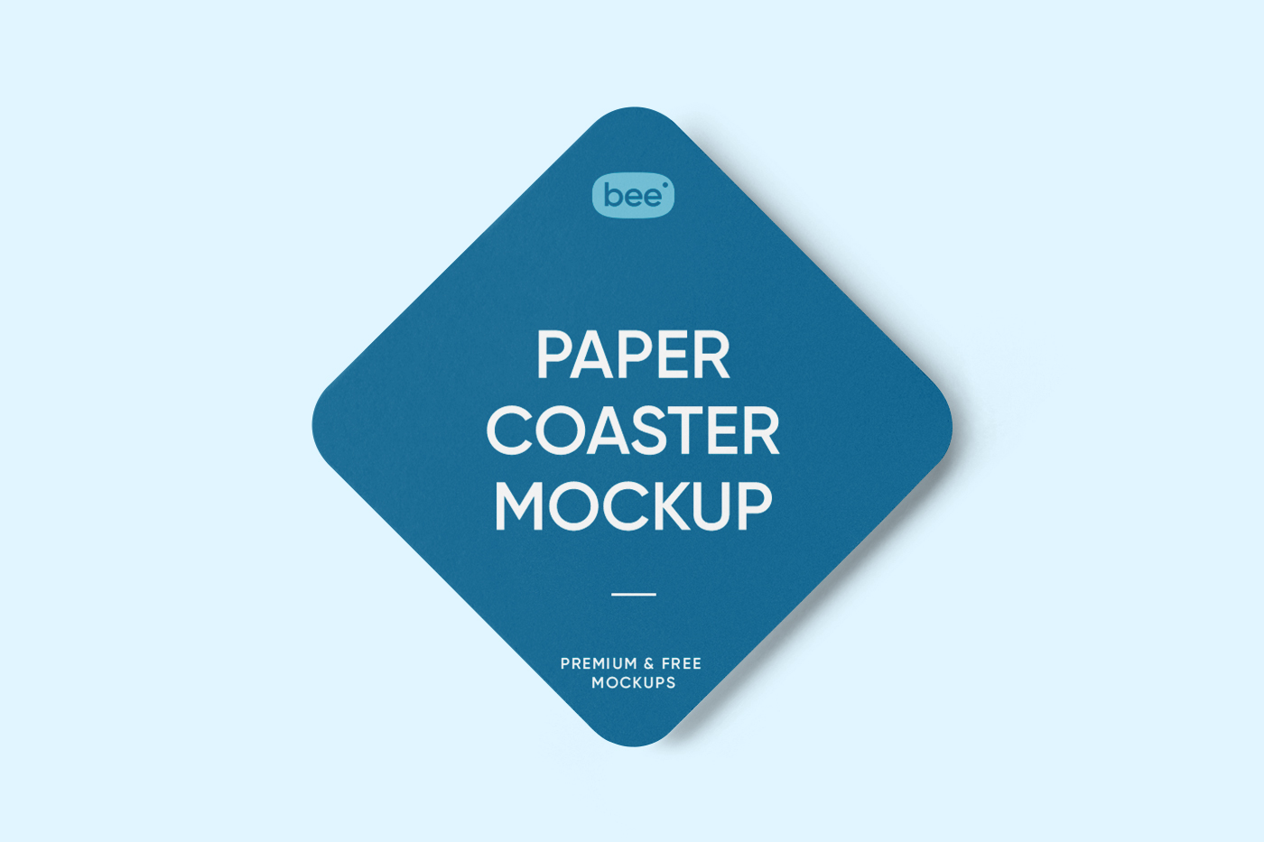 Free Paper Coaster Mockup mockupbee