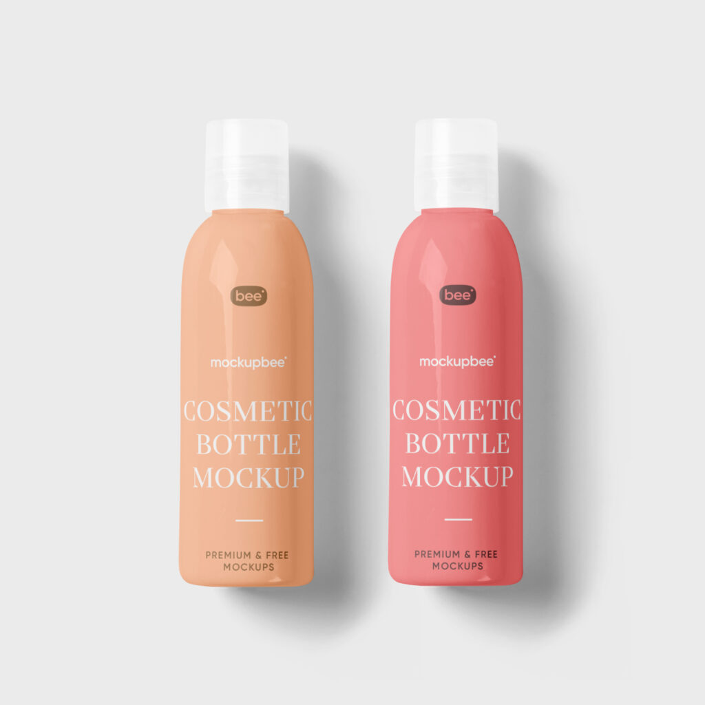 Free Cosmetic Bottle Mockup