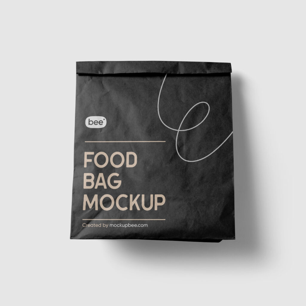 Free Food Bag Mockup