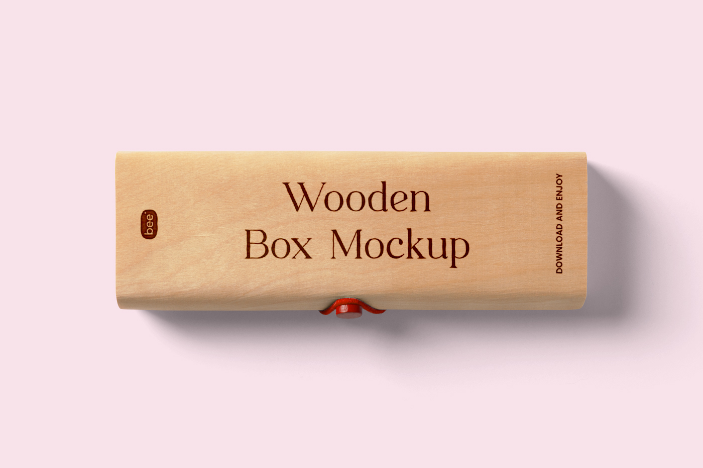 Free Oblong Wooden Box Mockup mockupbee