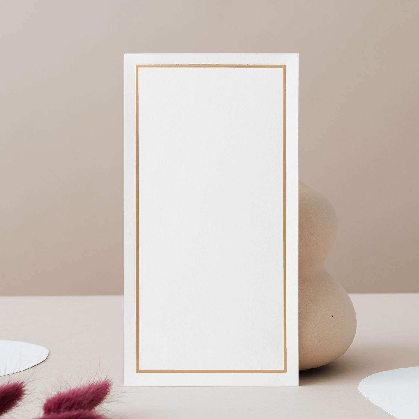 Free Elegant Vertical Card Mockup