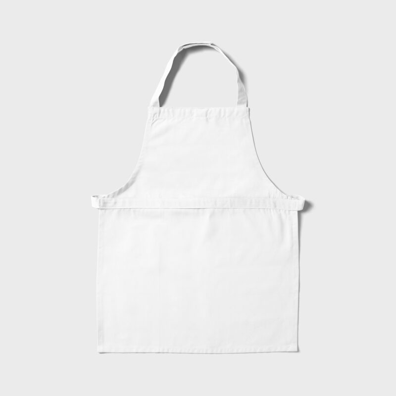 Free Material Apron Mockup - mockupbee