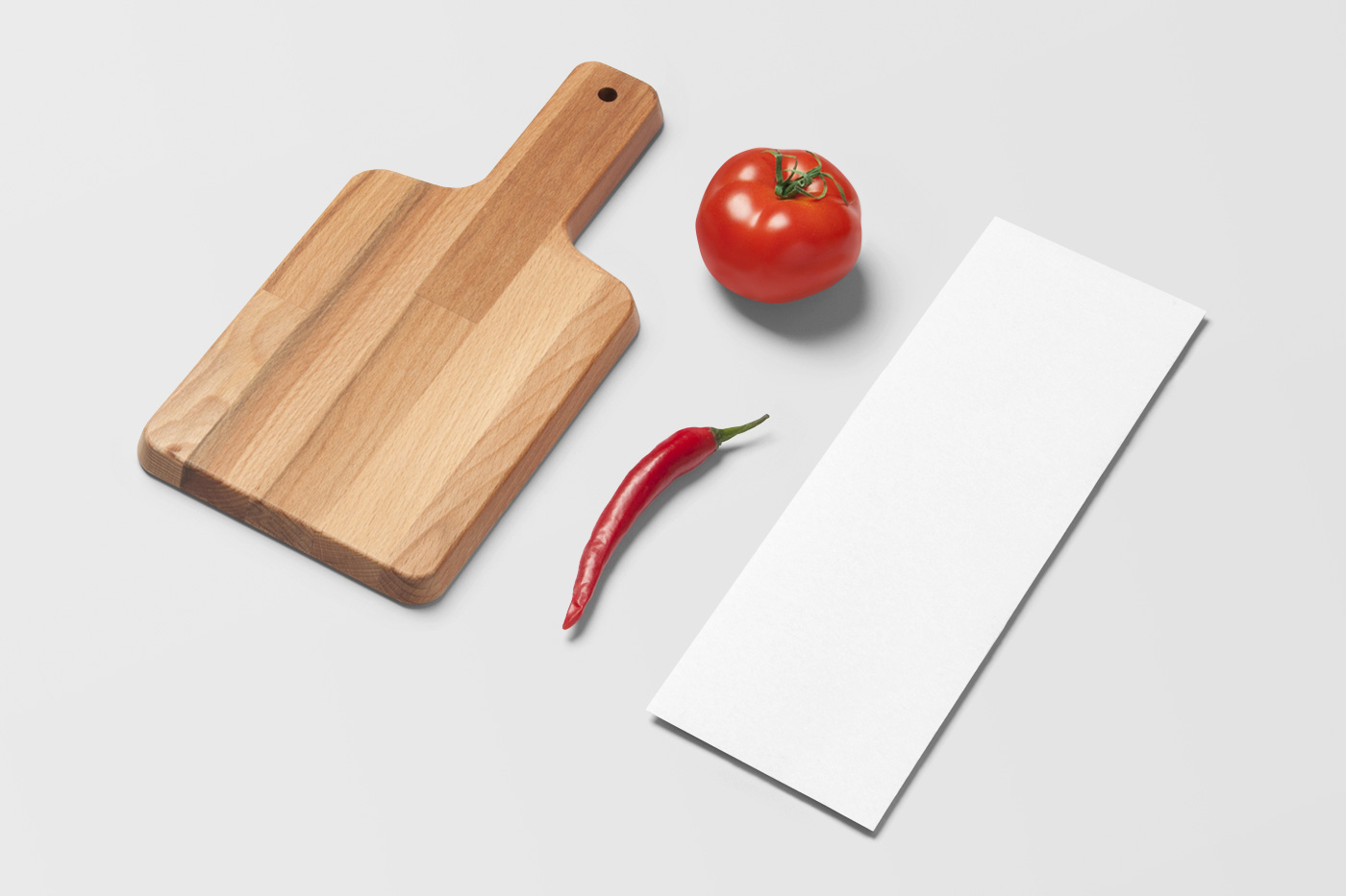 Free Menu with Desk Mockup