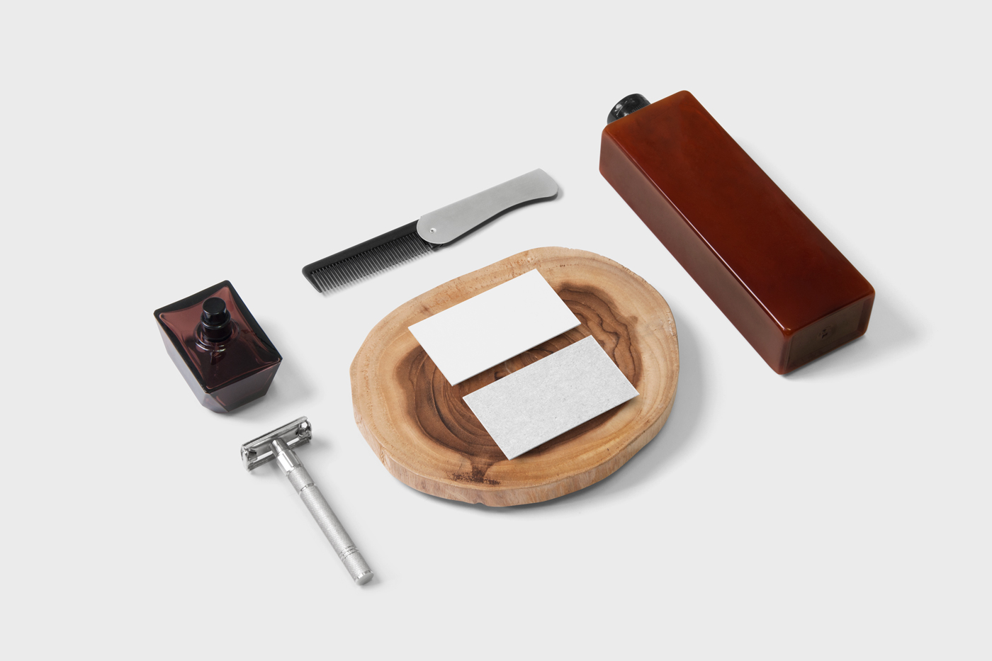 Free Barber Stationery Mockup