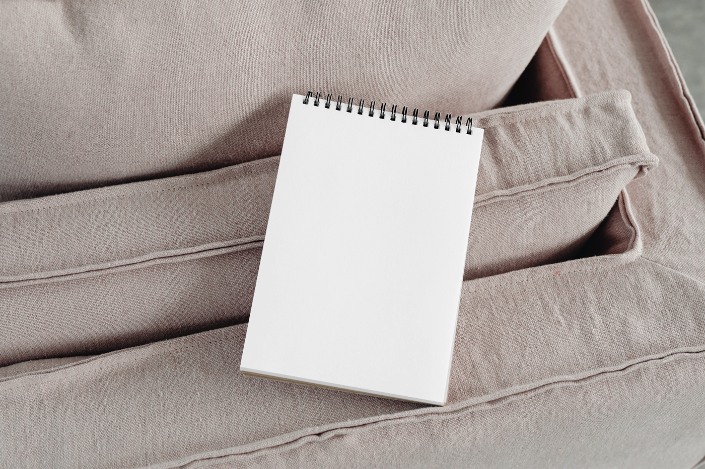 Free Blank Notebook Mockup - mockupbee