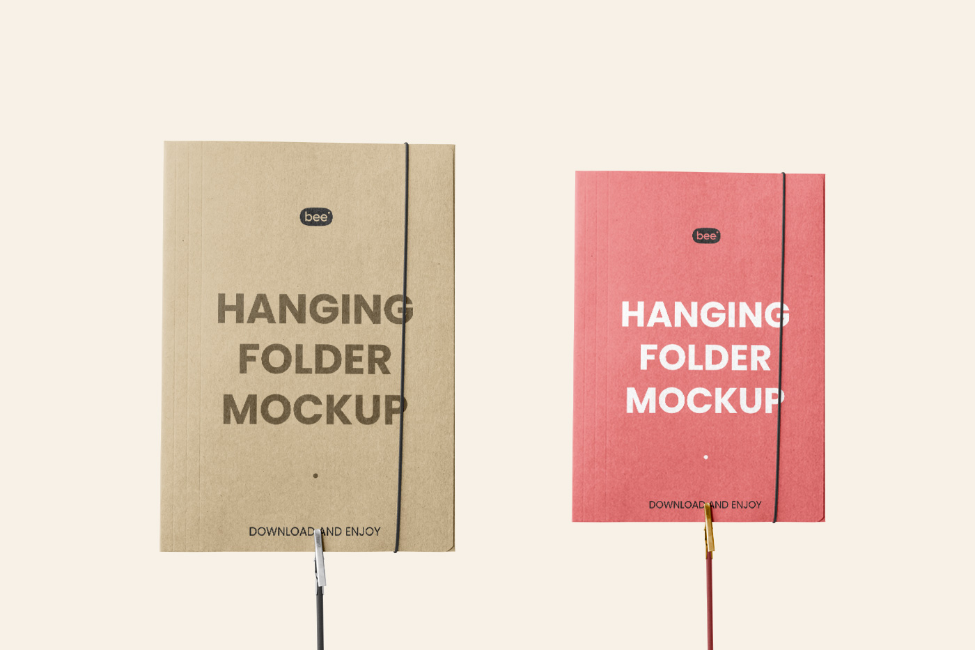 Free hanging folder mockup mockupbee