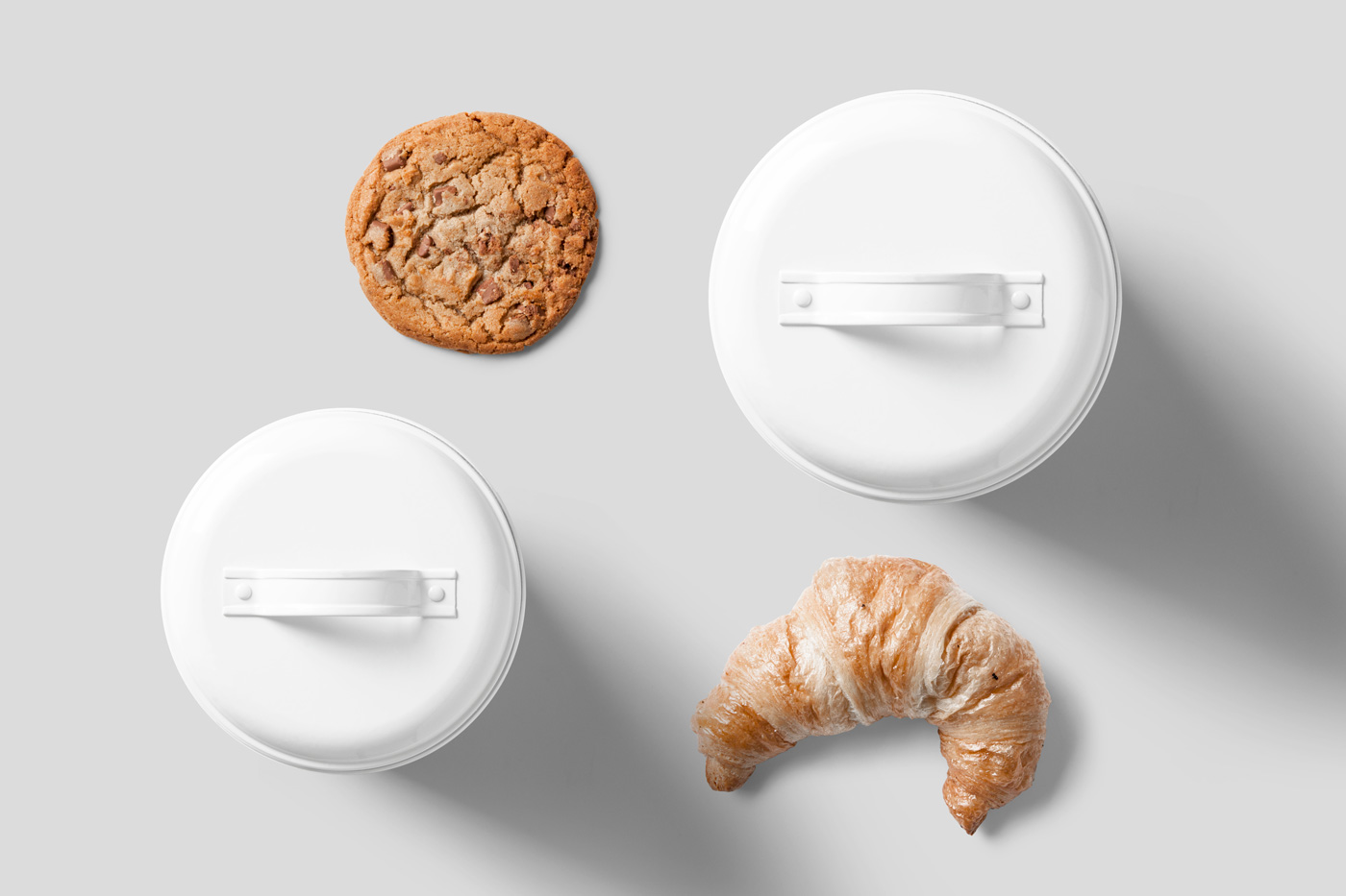 Free Cookie Can Top View Mockup