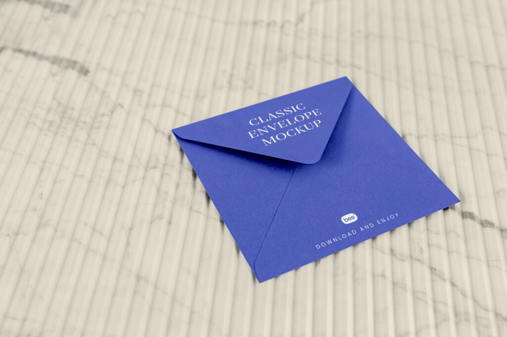 Free Perspective Envelope Mockup mockupbee