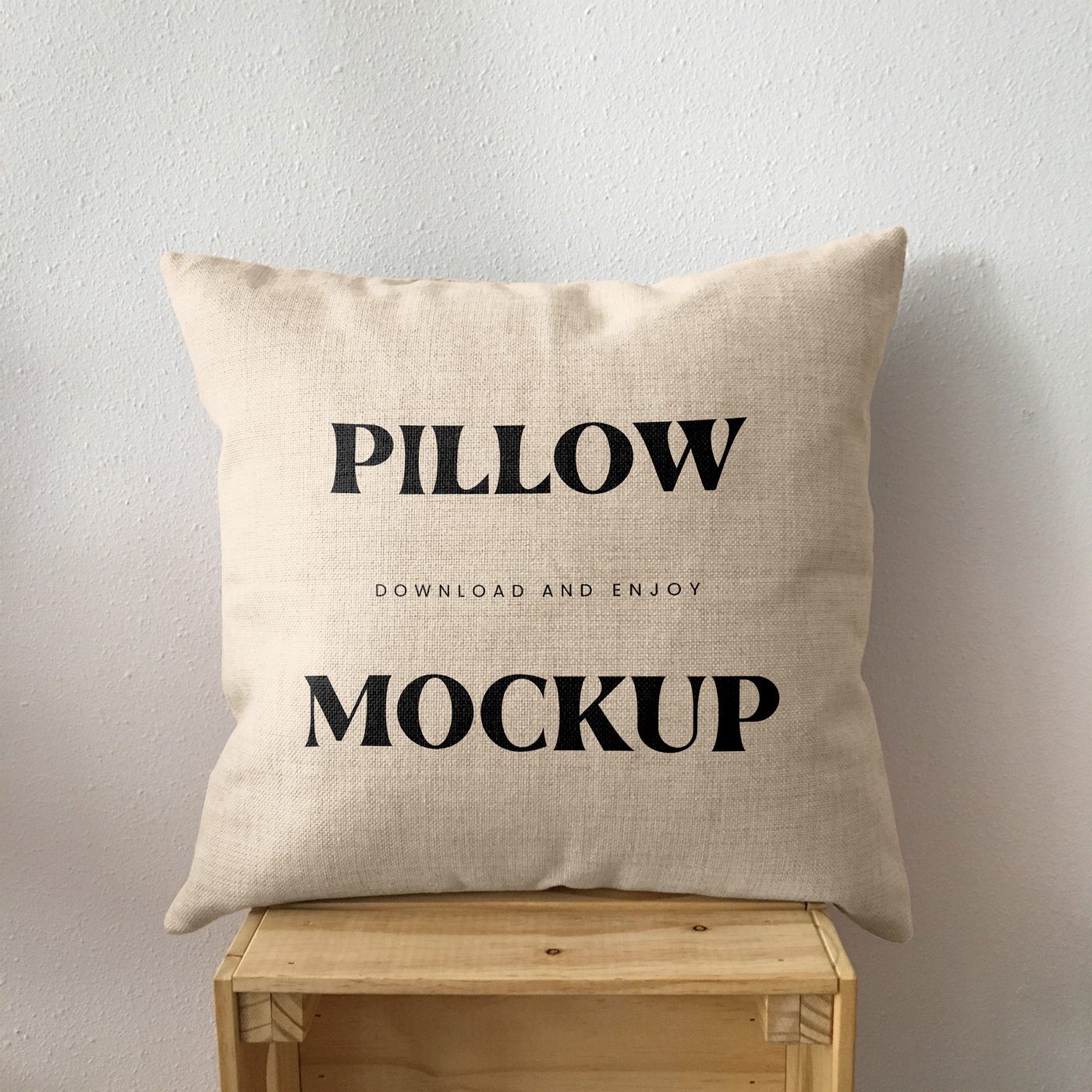 Free Square Pillow Mockup - mockupbee