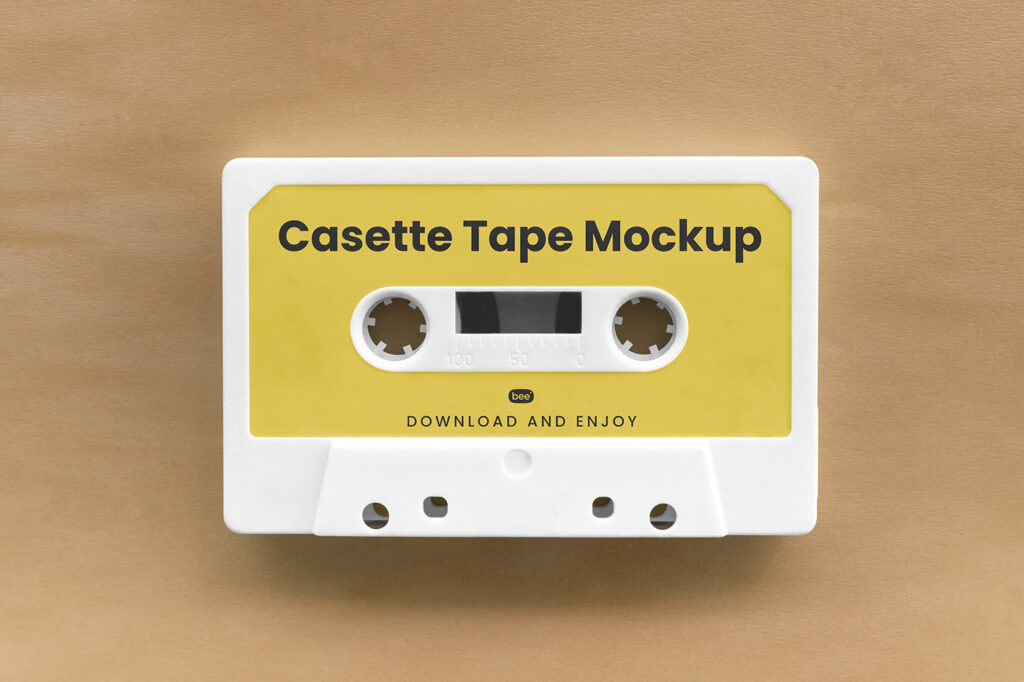 Free Cassette Tape Mockup