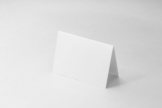 Free Folded Wedding Card Mockup - mockupbee