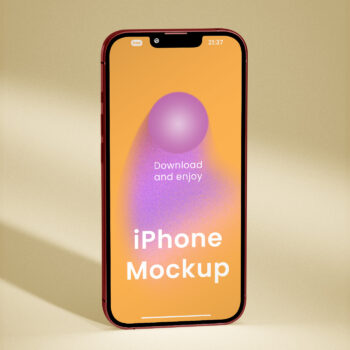 Free Standing Smartphone Mockup - Mockupbee