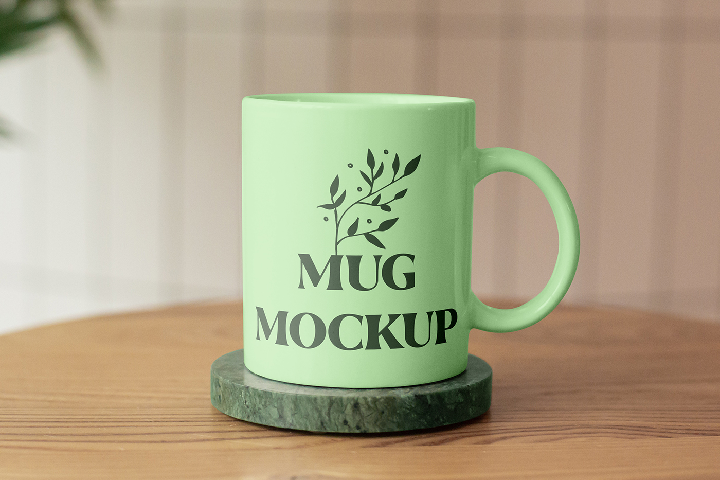 Free Ceramic Mug on Stand Mockup 1 Free Ceramic Mug on Stand Mockup