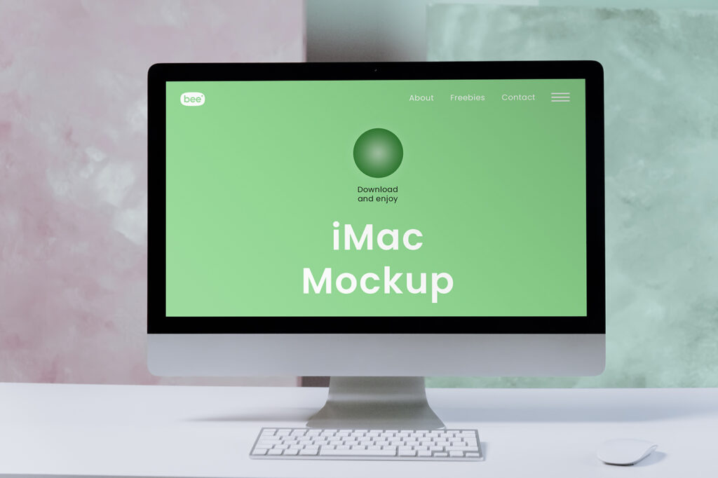 Free iMac Mockups - mockupbee Free iMac Mockups - mockupbee