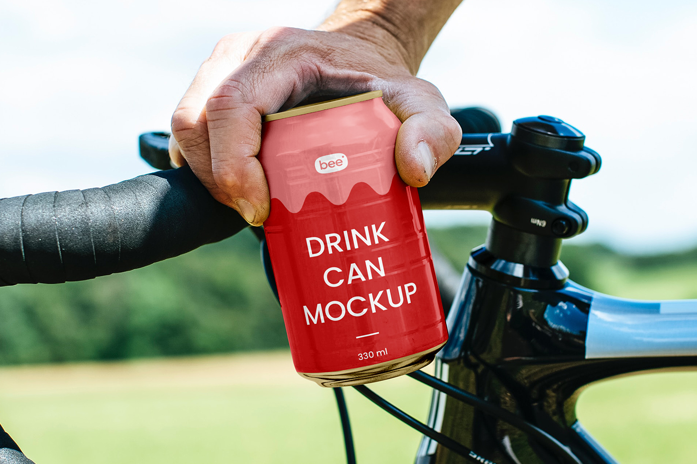 Free Aluminum Can Mockup
