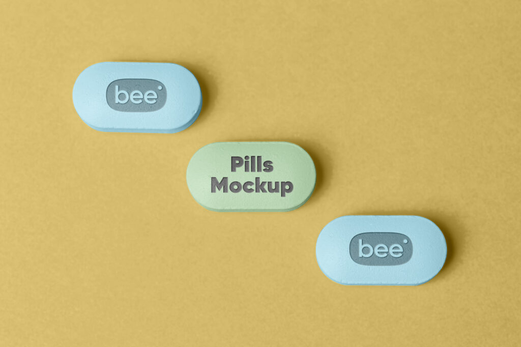 Free Medicine Pills Mockup