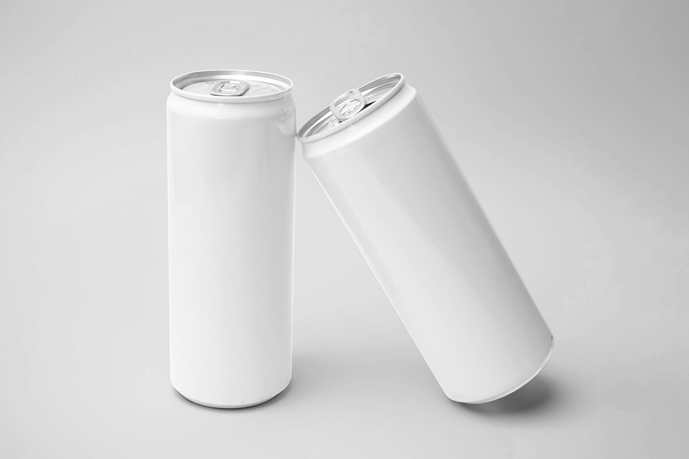 Free Double Aluminum Can Mockups