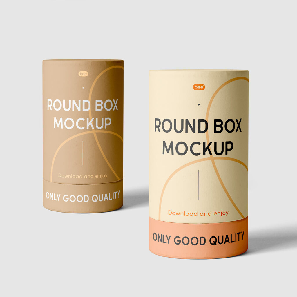 Free Tall Tube Box Mockups