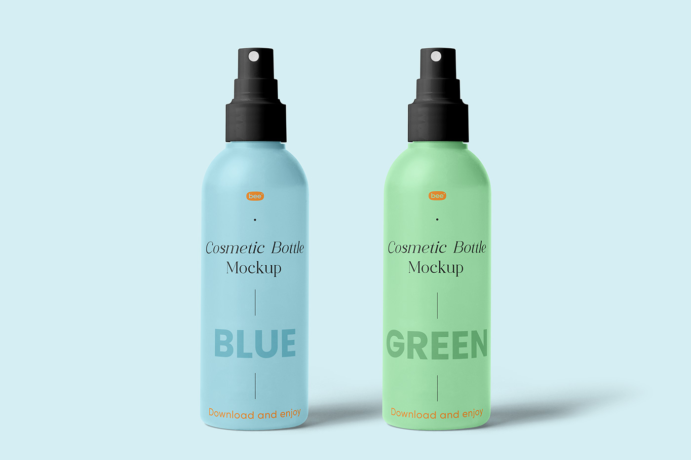 Free Double Cosmetic Spray Bottle Mockup 1 Free Double Cosmetic Spray Bottle Mockup