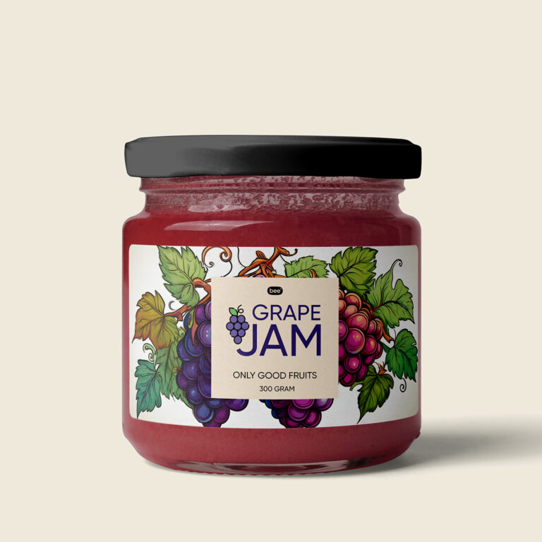 Free Jam Jar Label Mockup - mockupbee