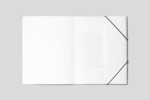 Open Files Stationery Free Stationery Open Folder Mockup - mockupbee