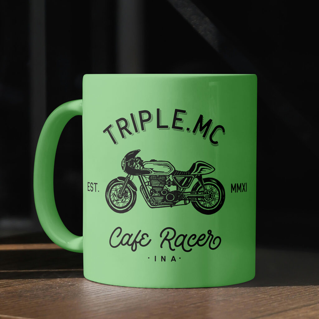 Free Ceramic Mug on Desk Mockup