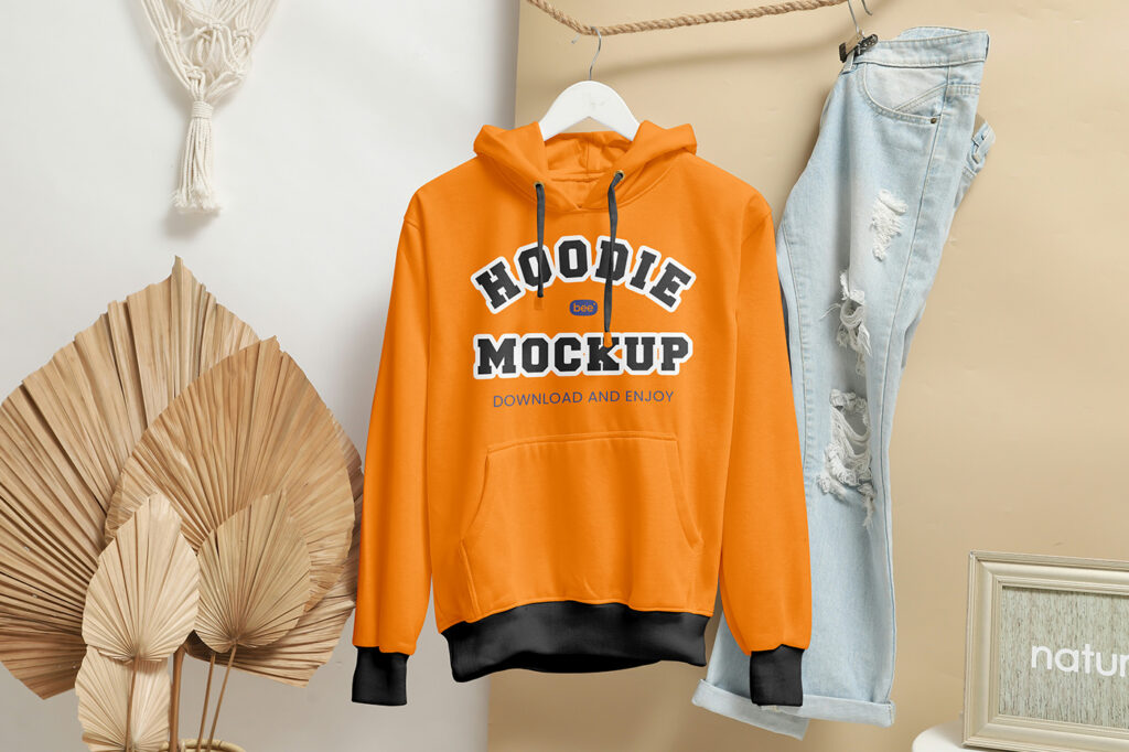 Free Hanging Hoodie Mockup