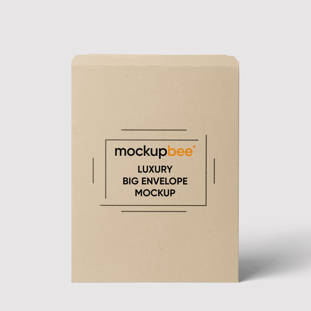 Free Standing Corporate Envelope Mockup