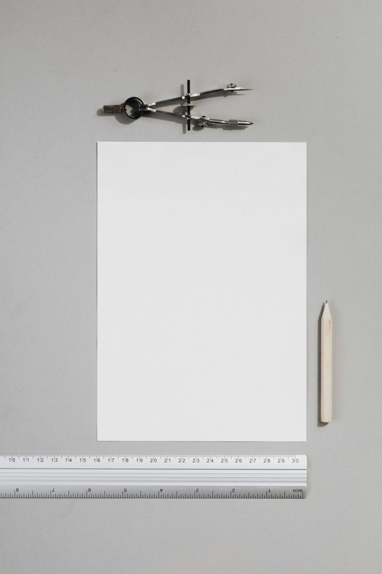 Leterhead Icon Ruler Free Letterhead with Ruler Mockup - mockupbee
