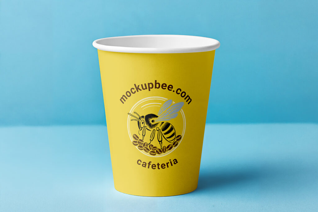 Free Open Eco Paper Cup Mockup