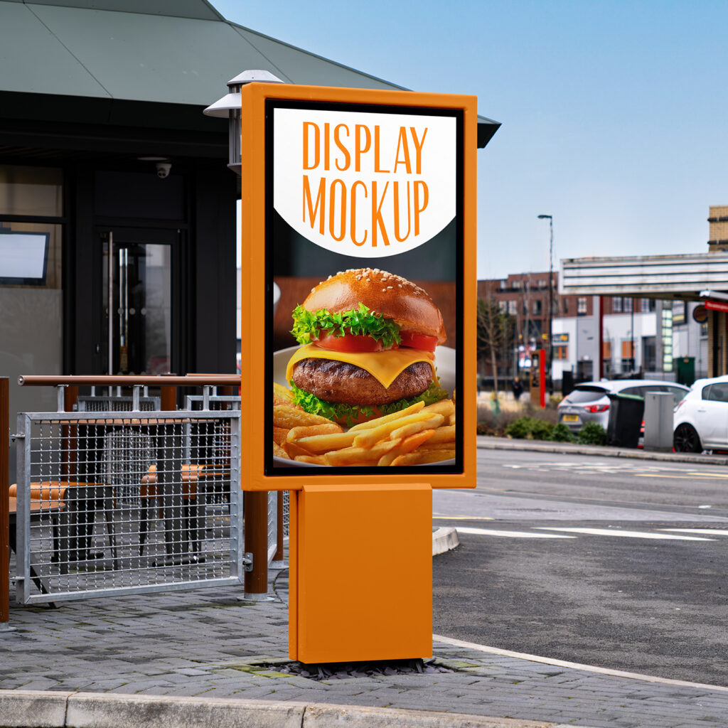 Free Perspective Citylight Mockup