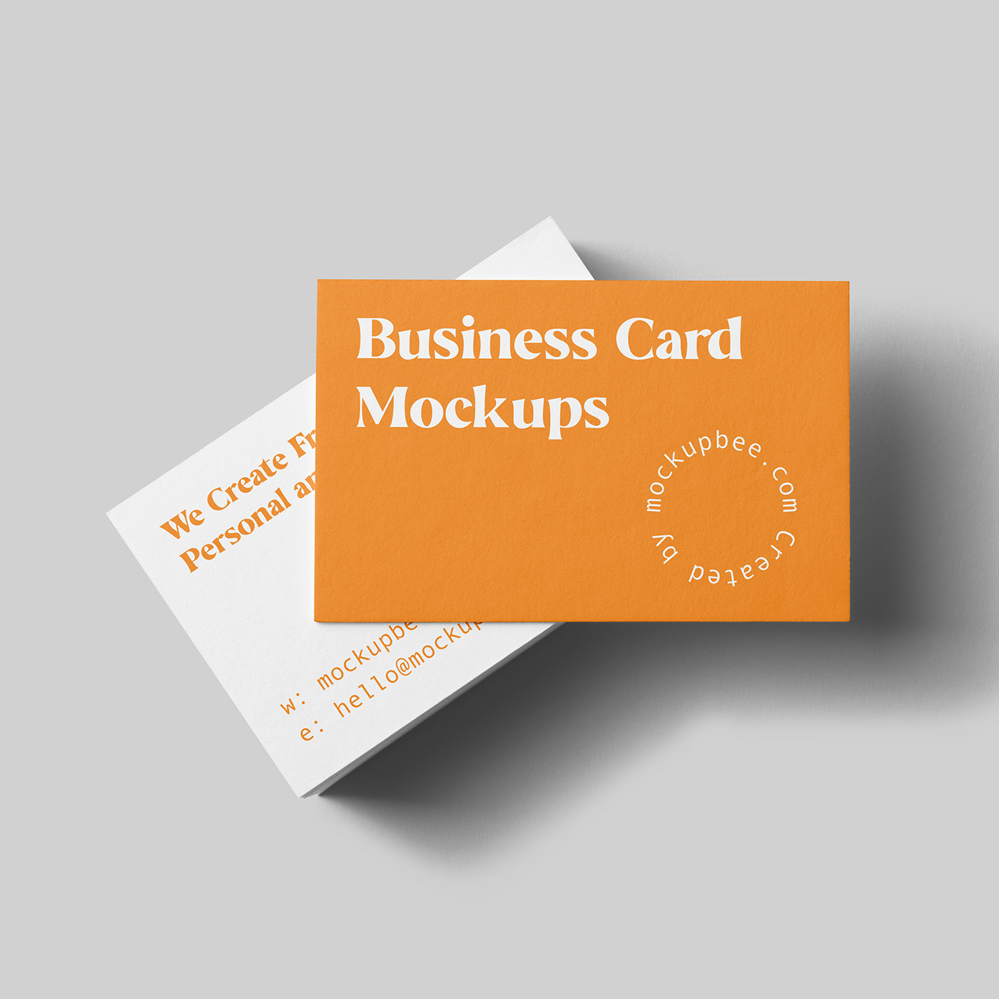 Free Stationery Business Cards Mockup