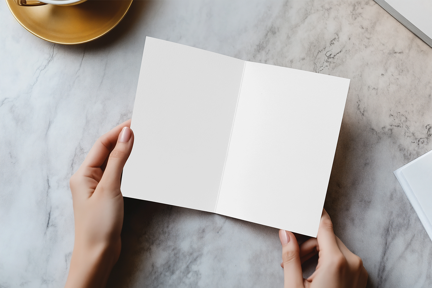 Free Folded Invitation Card Mockup