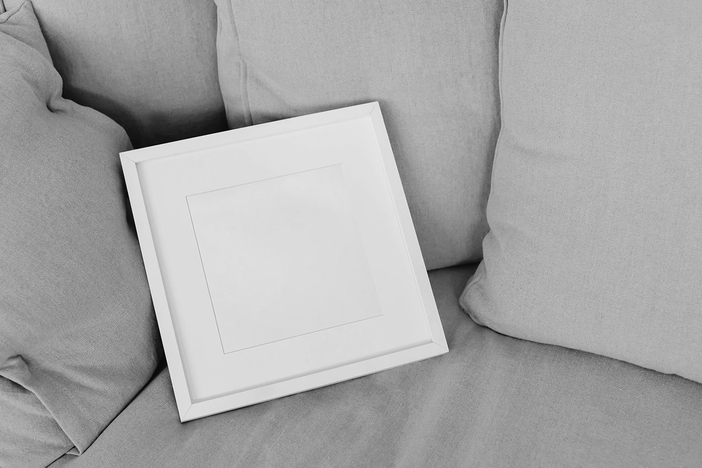 Free Square Picture Frame Mockup