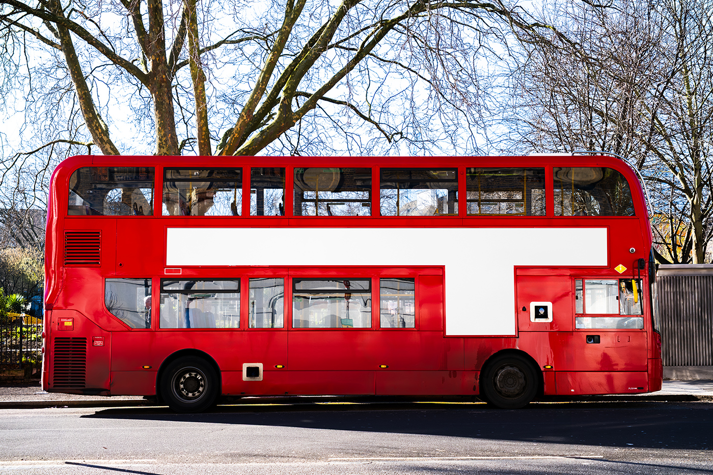 Free London Bus Banner Mockup