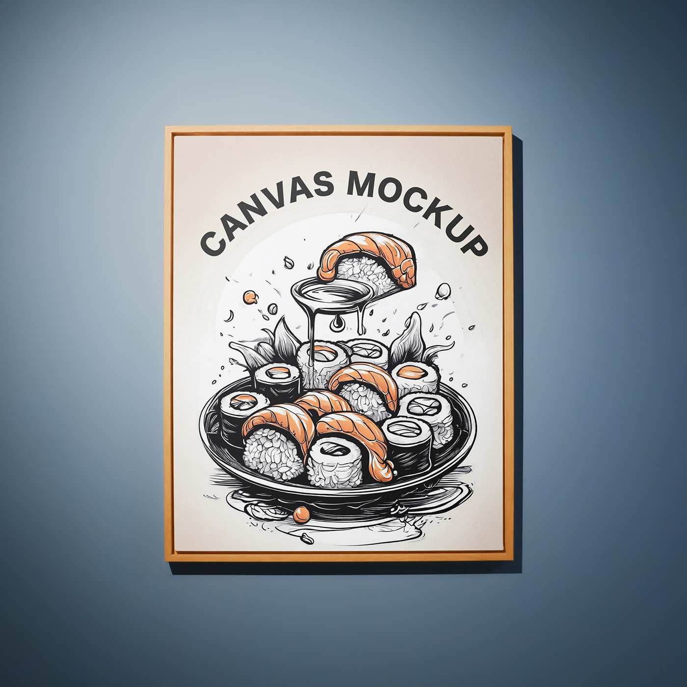 Free Picture Frame in Light Mockup