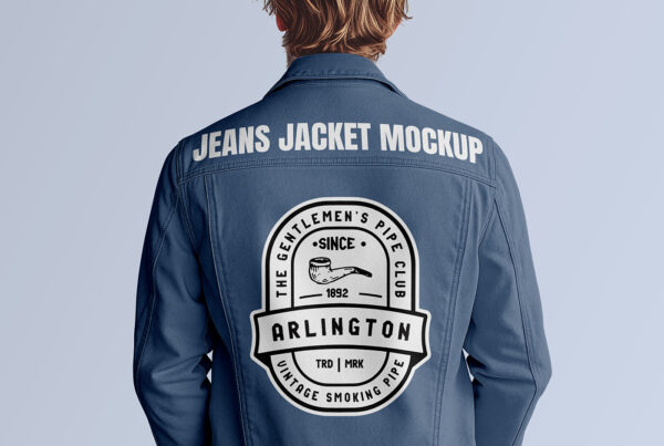 Free Jeans Jacket Mockup