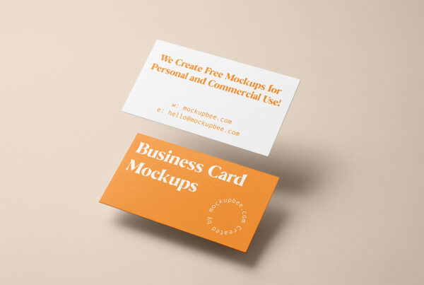 Free Double Business Card Mockups