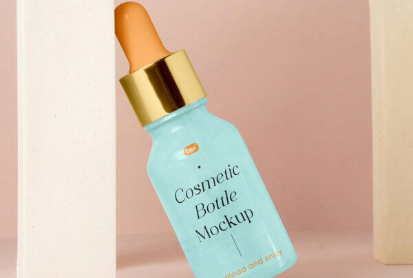 Free Dropper Bottle Mockup