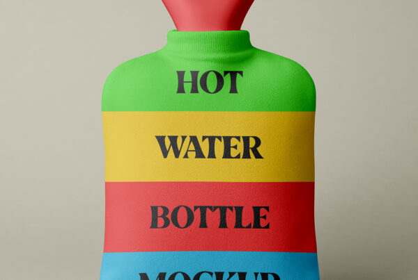 Free Hot Water Bottle Mockup