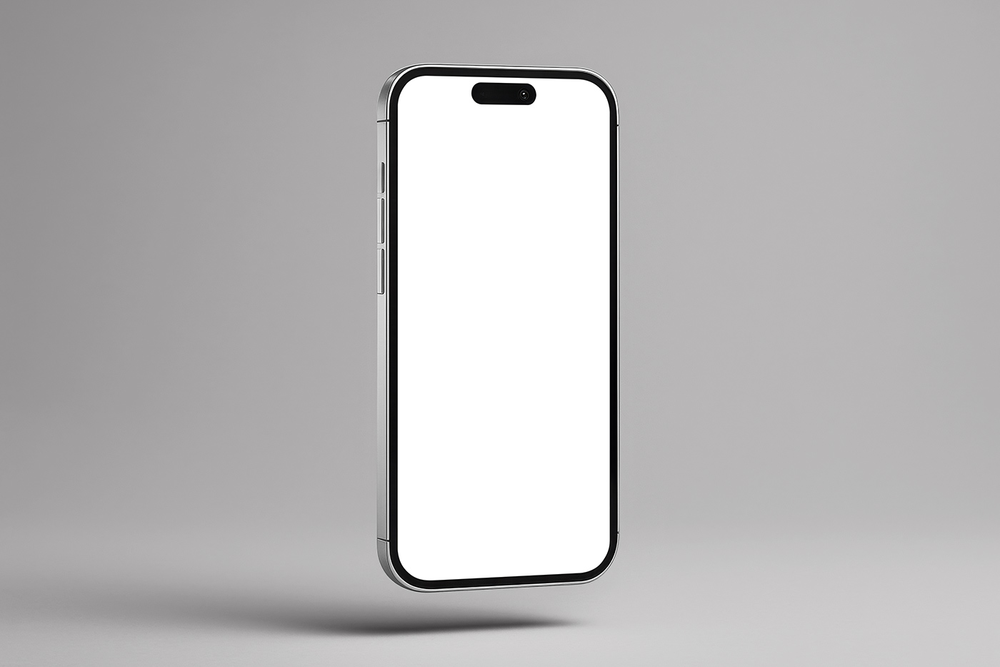 Free Levitating iPhone Screen Mockup - mockupbee